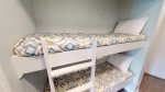 Additional sleeping space for the kids in these mini bunk beds